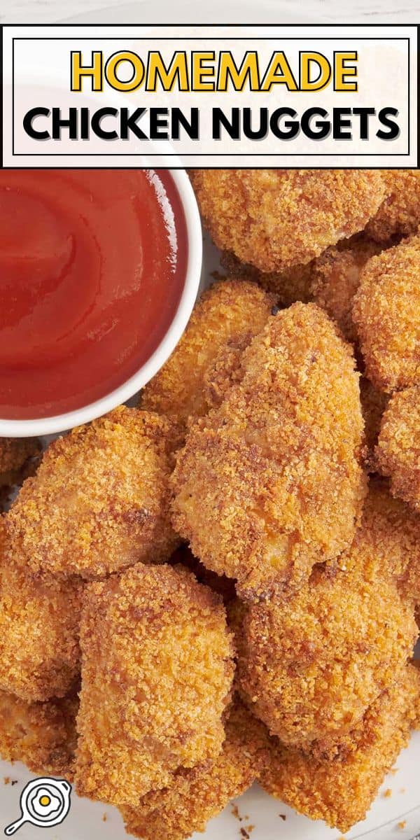 homemade chicken nuggets pin image