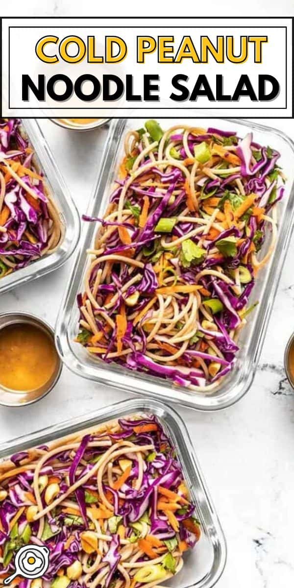 Cold Peanut Noodle Salad pin image