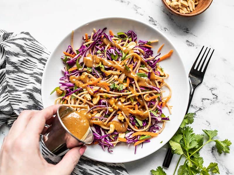 Sesame Peanut Soba Noodle Salad