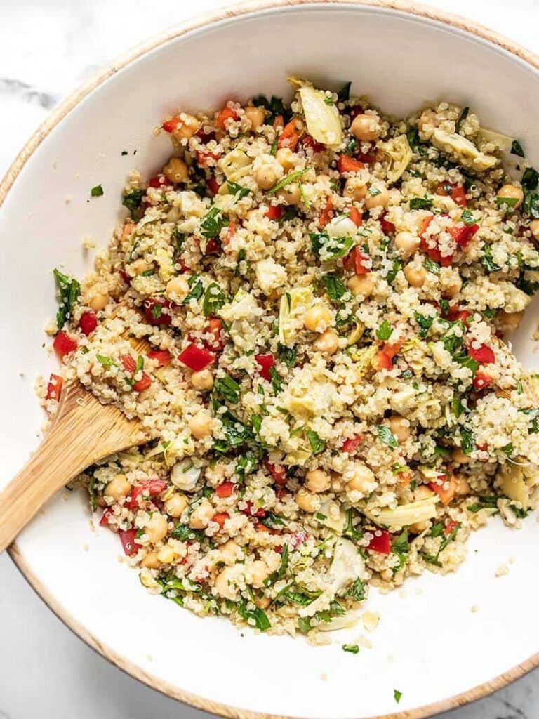 Lemony Artichoke and Quinoa Salad Budget Bytes
