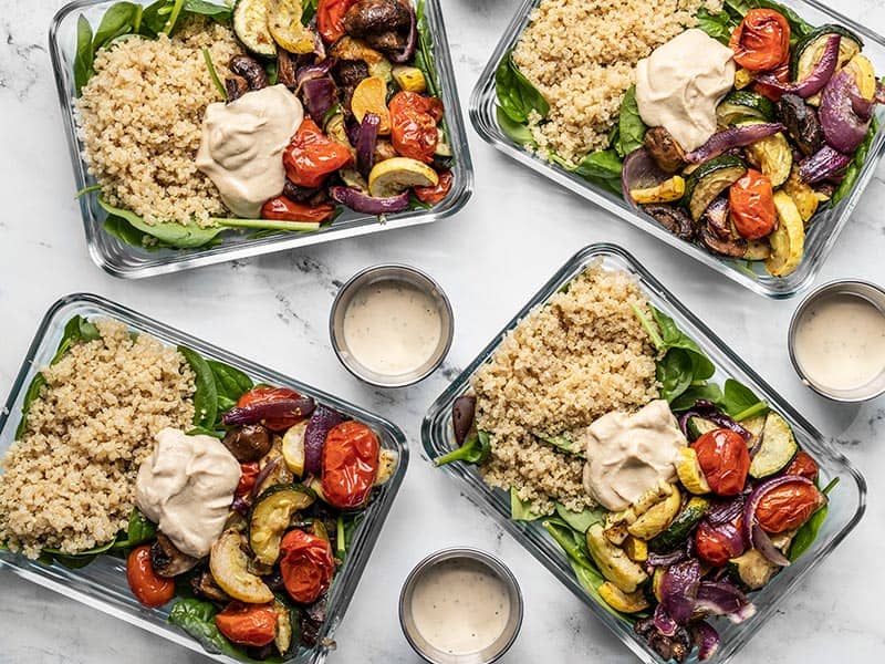 Roasted Vegetable Salad Meal Prep - Budget Bytes