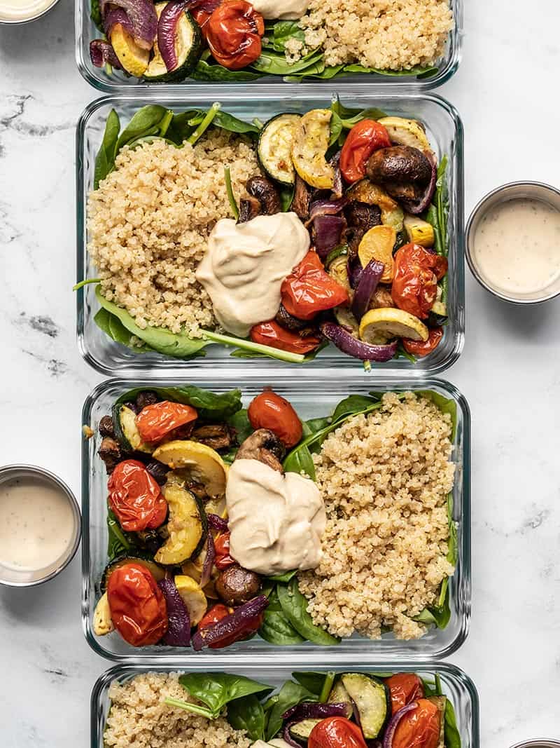 Roasted Vegetable Salad Meal Prep - Budget Bytes