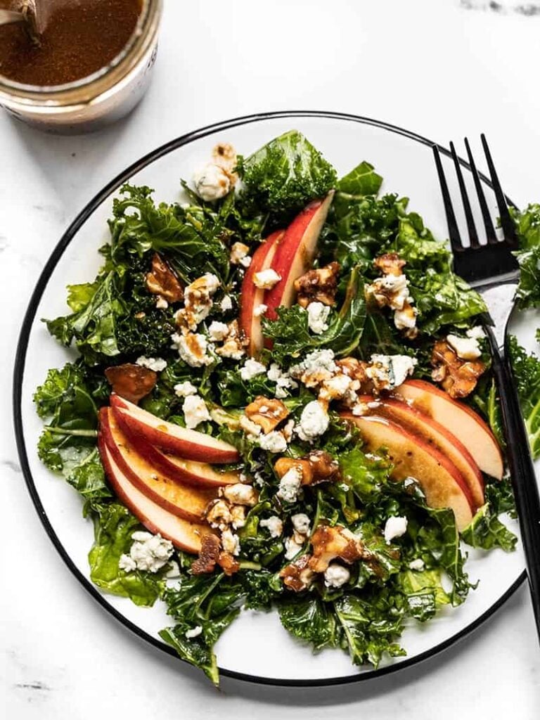 Autumn Kale and Apple Salad Budget Bytes