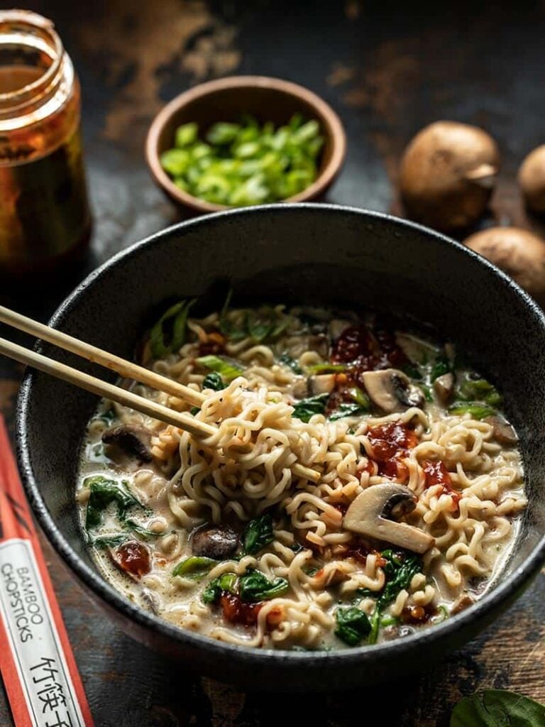 Vegan Creamy Mushroom Ramen Fun Facts Of Life