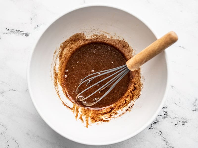 Brown Butter, Maple Syrup, Brown Sugar, and Spices in a bowl