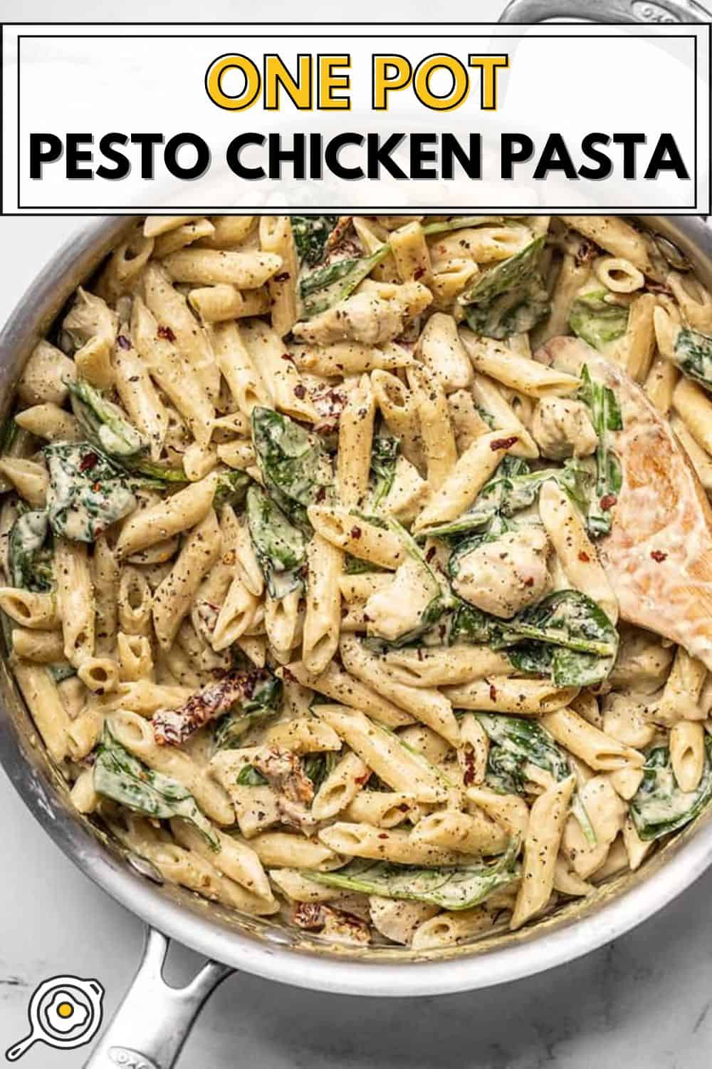 One Pot Creamy Pesto Chicken Pasta - Image 2