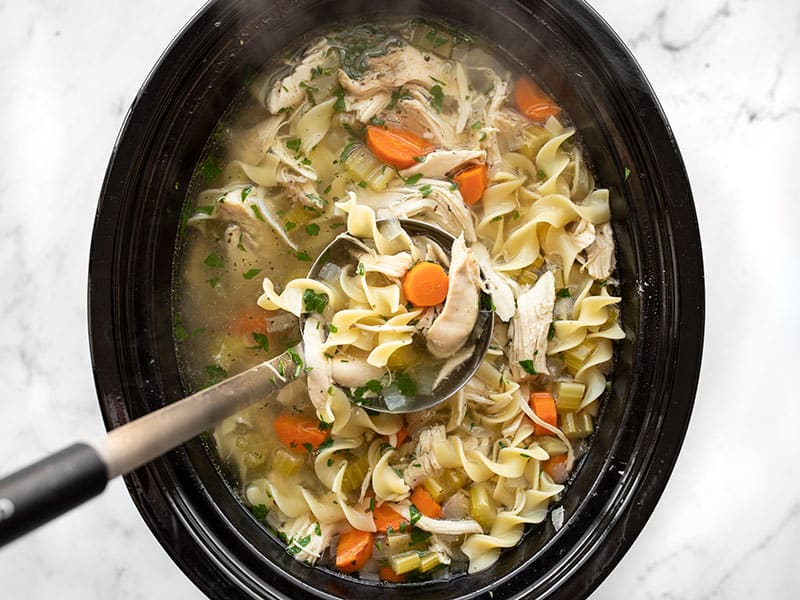 Slow Cooker Chicken Noodle Soup - Budget Bytes