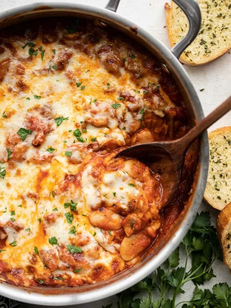 White Beans with Mushrooms and Marinara Budget Bytes