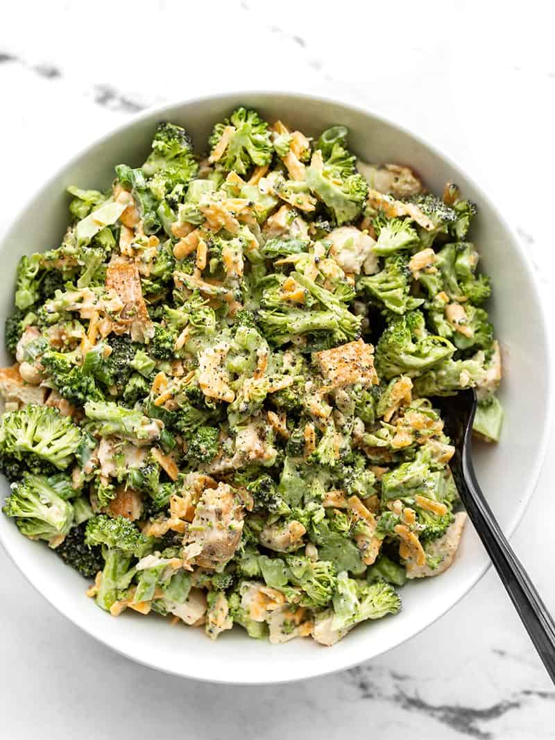 Broccoli Cheddar Chicken Salad Recipe Budget Bytes