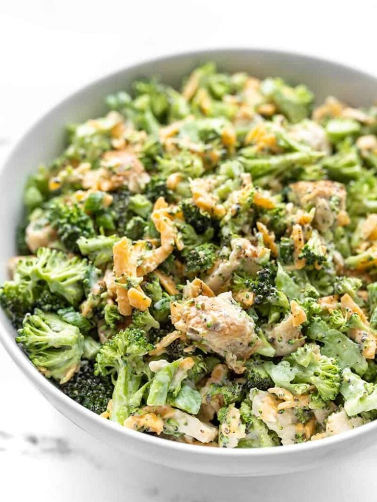 Broccoli Cheddar Chicken Salad Recipe Budget Bytes
