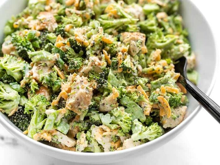 Broccoli Cheddar Chicken Salad Recipe Budget Bytes