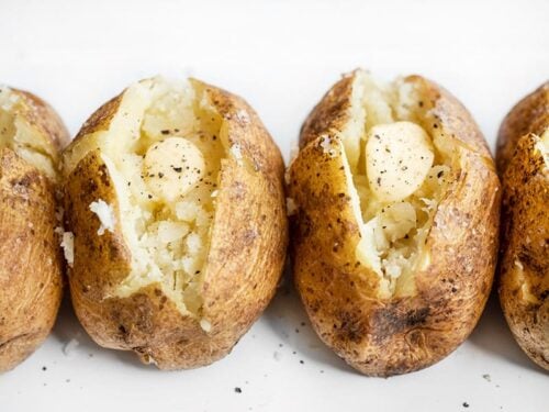 EASY Baked Potatoes in Oven (Crispy Skin & Fluffy Potatoes!)