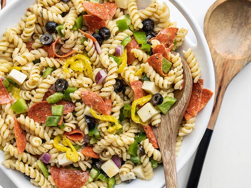 Pizza Pasta Salad Recipe - Budget Bytes