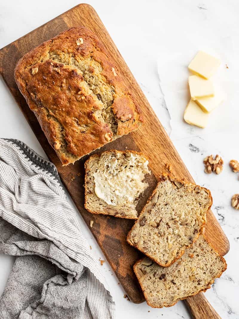 Yogurt Banana Bread Recipe (with Walnuts) - Budget Bytes