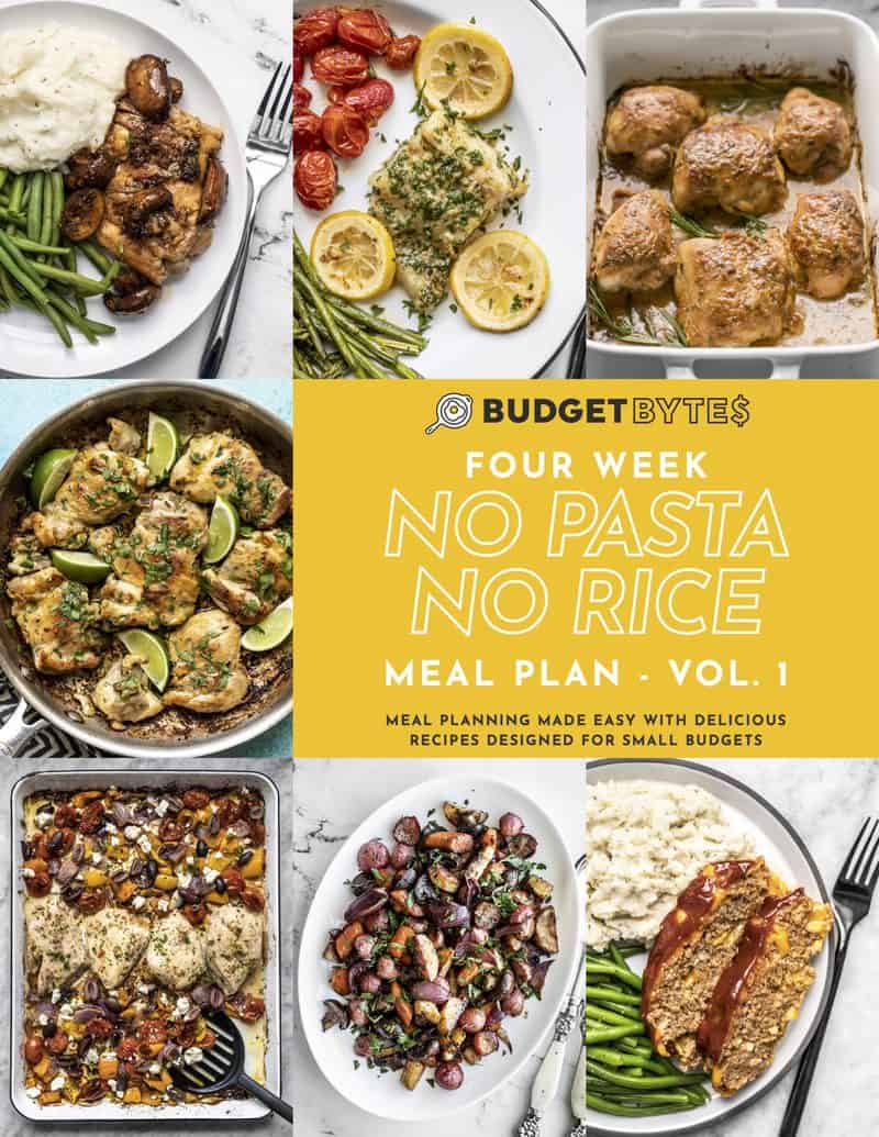 No Pasta No Rice Meal Plan Cover