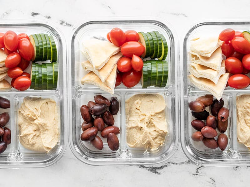 The Hummus Lunch Box - No-Cook Lunch Ideas - Budget Bytes