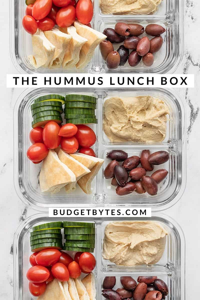 Kids' Bento Boxes - Pasta & Hummus