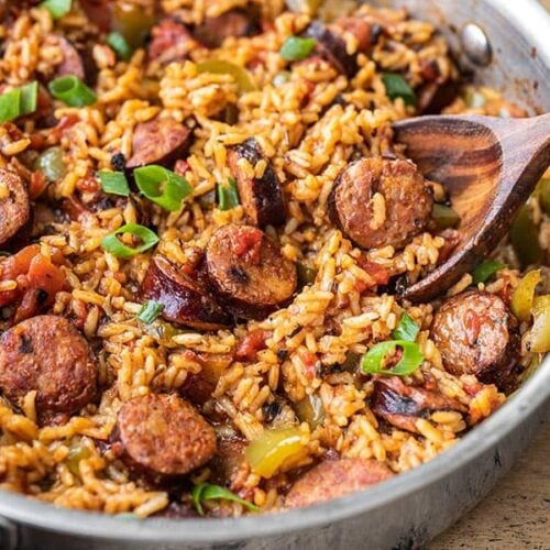 Cajun Sausage and Rice Skillet - Budget Bytes