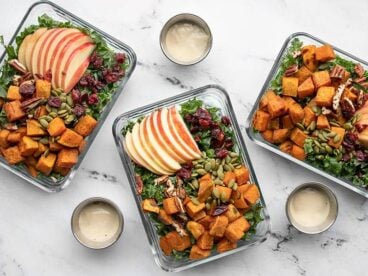 Apple Dijon Kale Salad Meal Prep - Budget Bytes