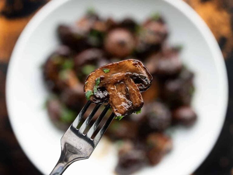Balsamic Roasted Mushrooms Budget Bytes