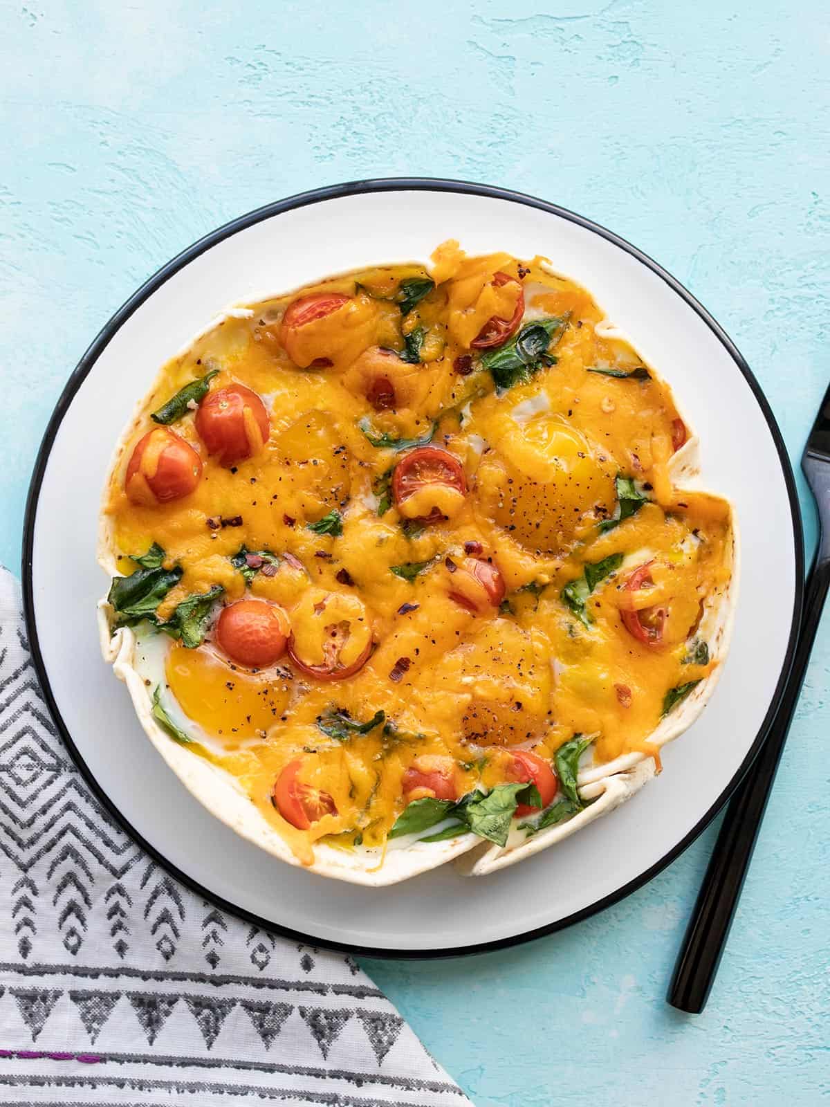 Tortilla Baked Eggs - Easy Breakfast Idea - Budget Bytes