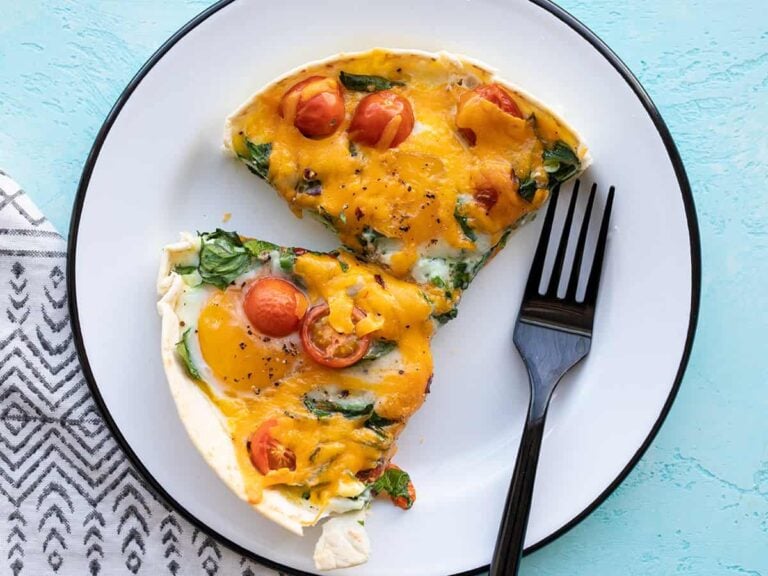 Tortilla Baked Eggs - Easy Breakfast Idea - Budget Bytes