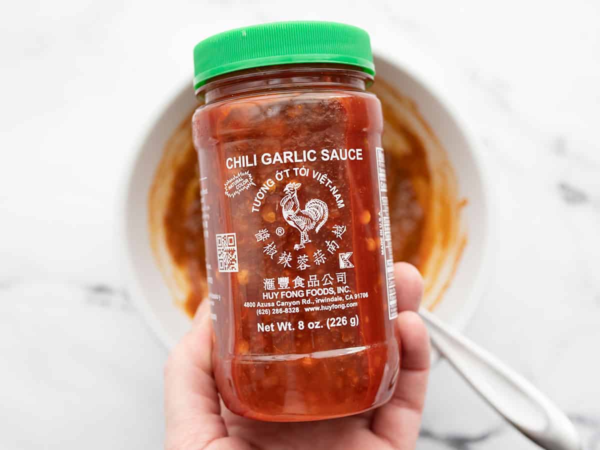 jar of chili garlic sauce