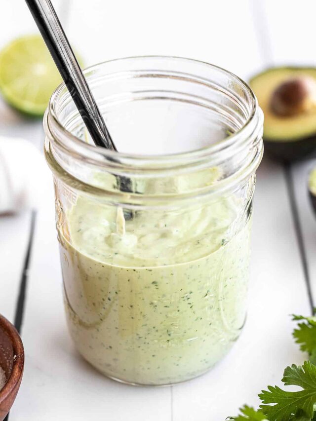 Creamy Avocado Dressing - Great for Dipping! - Budget Bytes