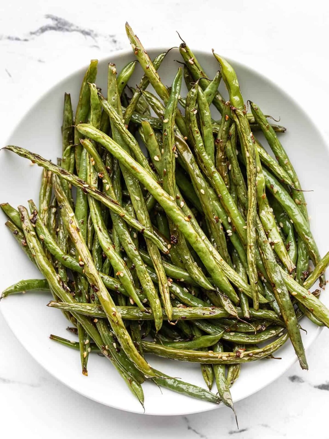 Sesame Roasted Green Beans Easy Side Dish Budget Bytes
