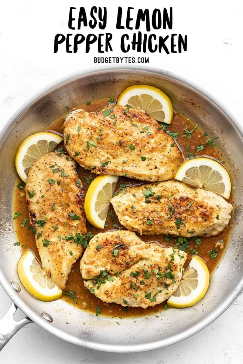 Easy Lemon Pepper Chicken - Budget Bytes