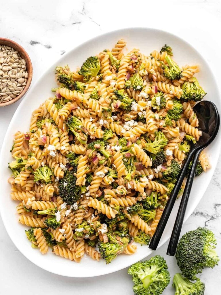 Broccoli Pasta Salad with Tomato Vinaigrette - Budget Bytes