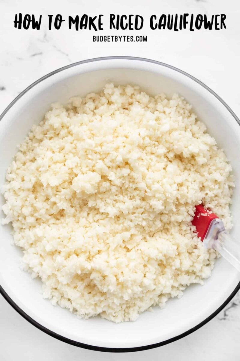 How to Make Riced Cauliflower - Budget Bytes