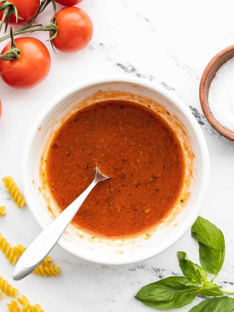 Tomato Basil Vinaigrette - Budget Bytes