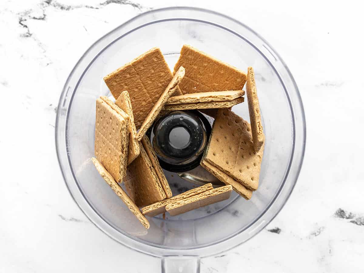 Graham crackers in a food processor