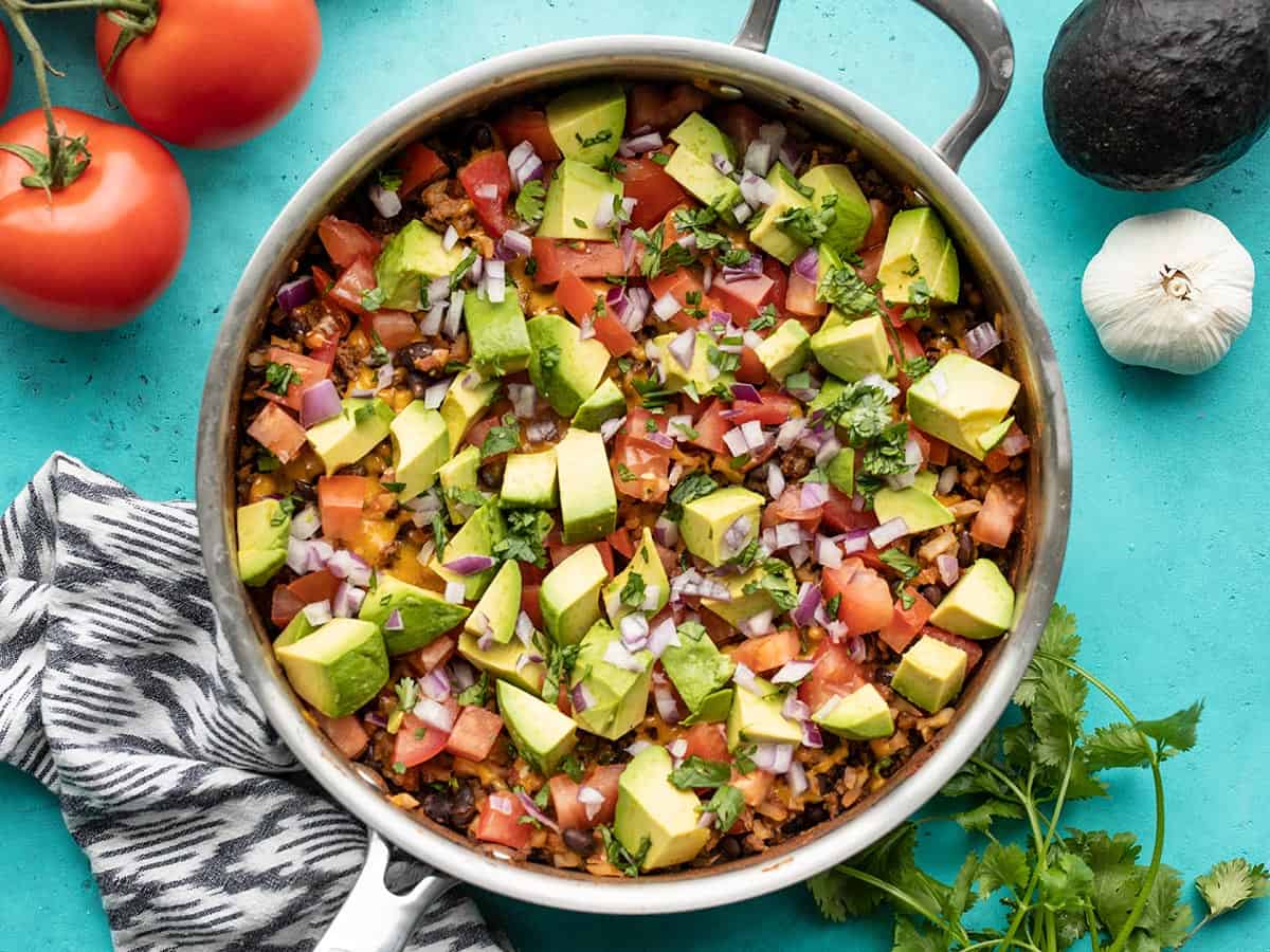 Beef and Cauliflower Taco Skillet-image