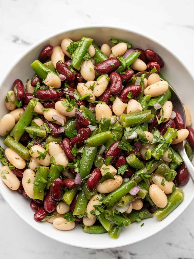 Classic Three Bean Salad - Easy Side Dish - Budget Bytes
