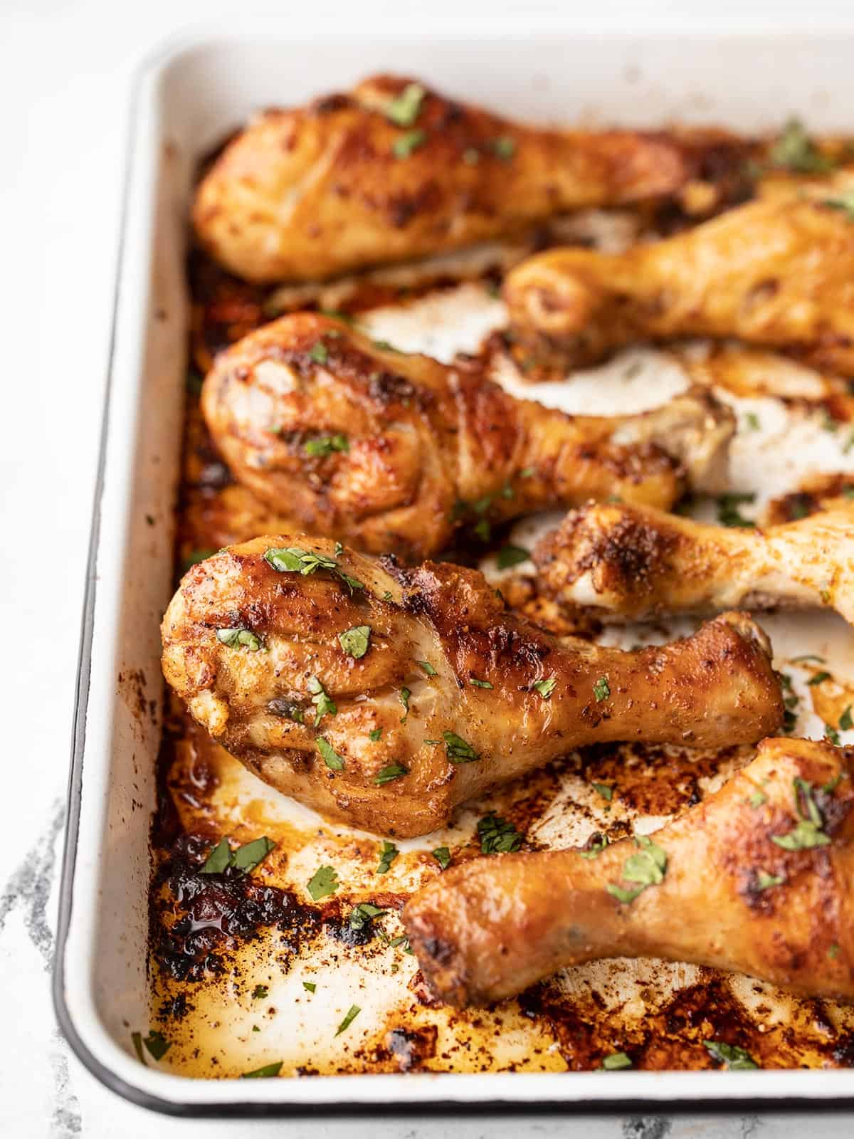 Easy Saucy Baked Chicken Legs