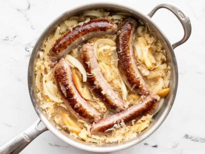 Bratwurst and Sauerkraut - Budget Bytes