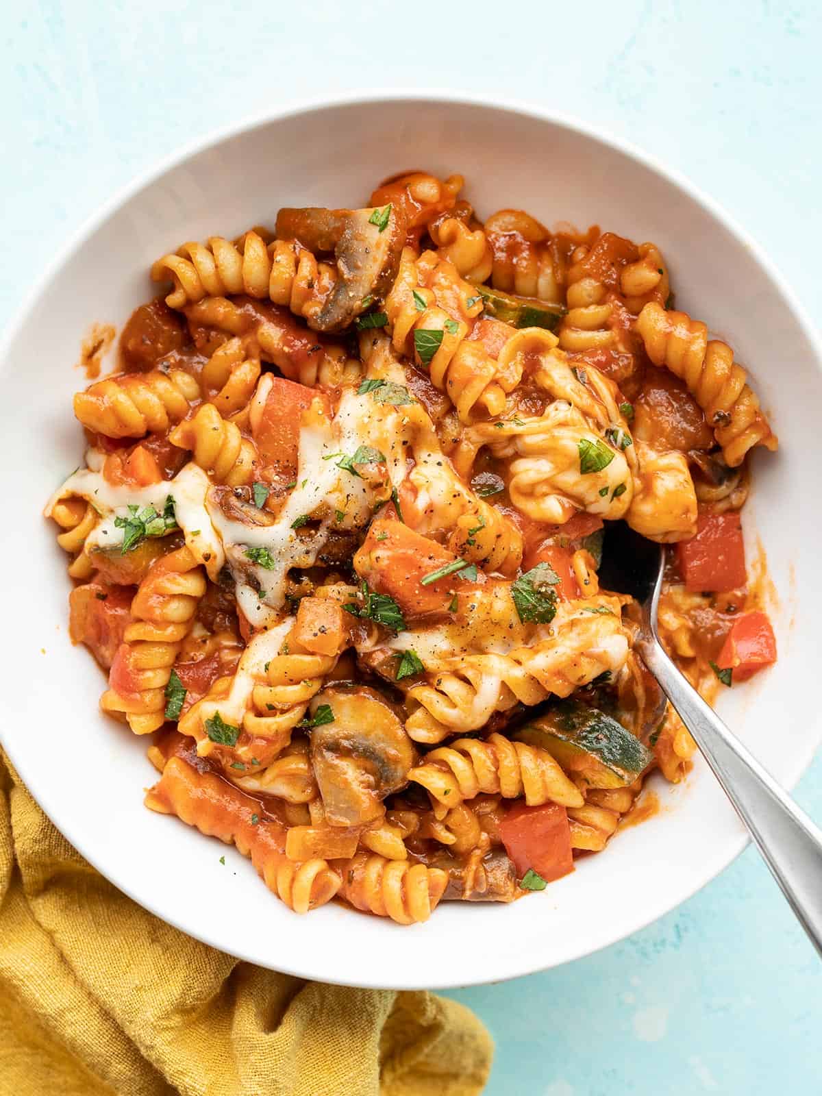 Cheese & Tomato Pasta - Hot Lunch Recipe - My Fussy Eater