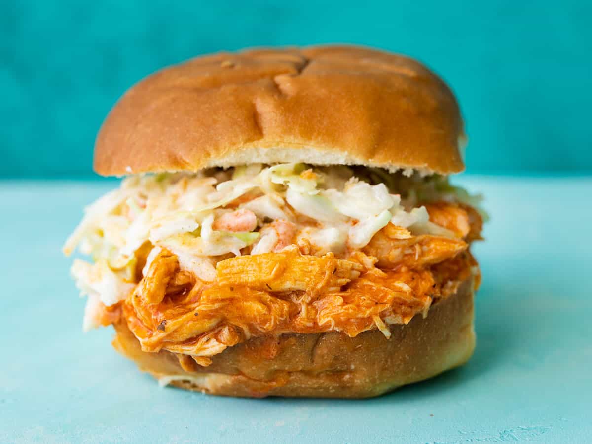 Slow Cooker Buffalo Chicken - Budget Bytes