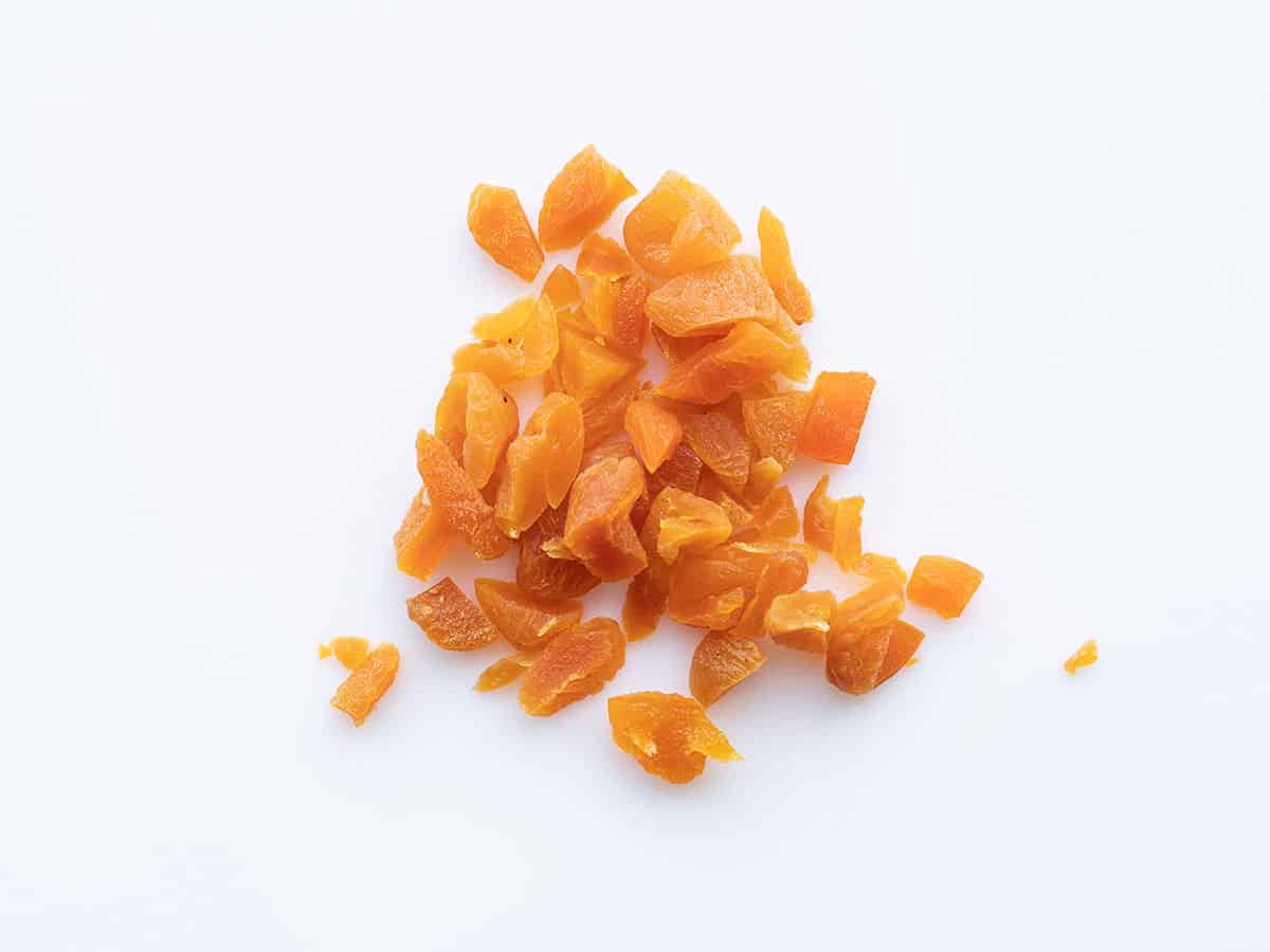 chopped apricots