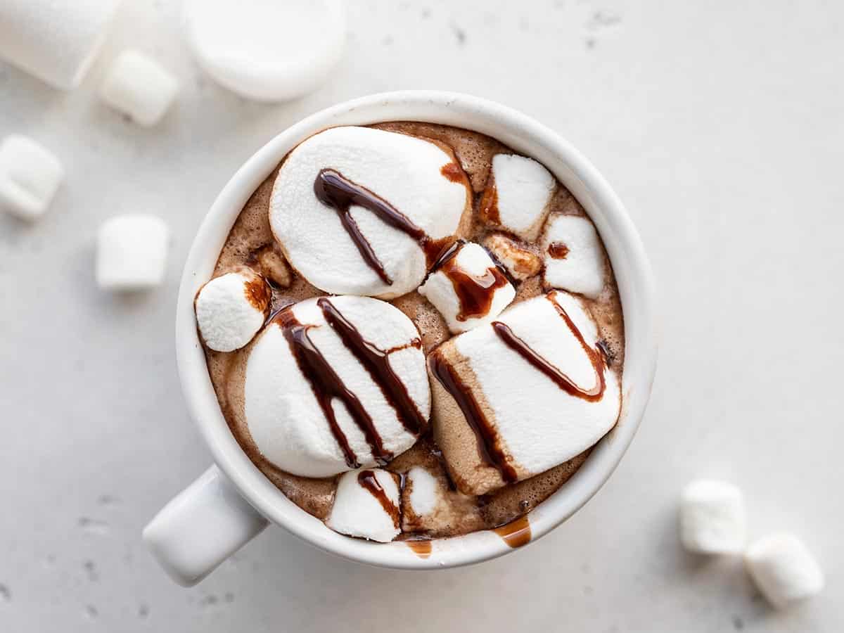 Super Creamy Homemade Hot Chocolate - Perfect for Christmas!