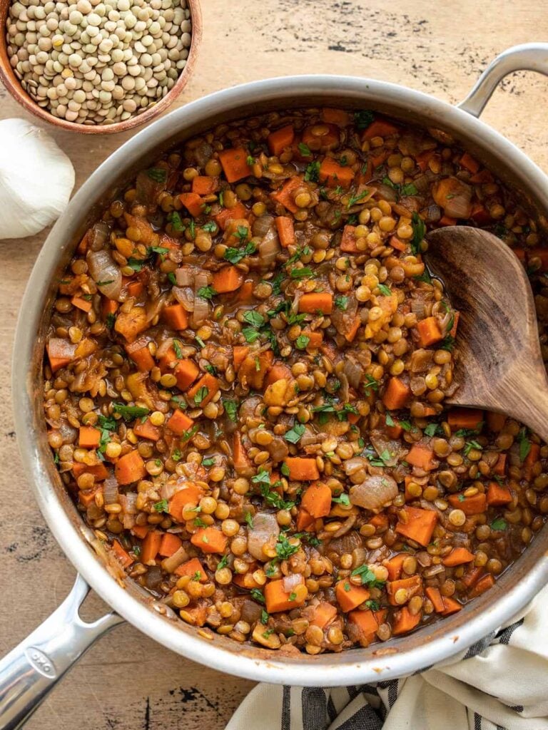 Spiced Lentils with Carrots Budget Bytes