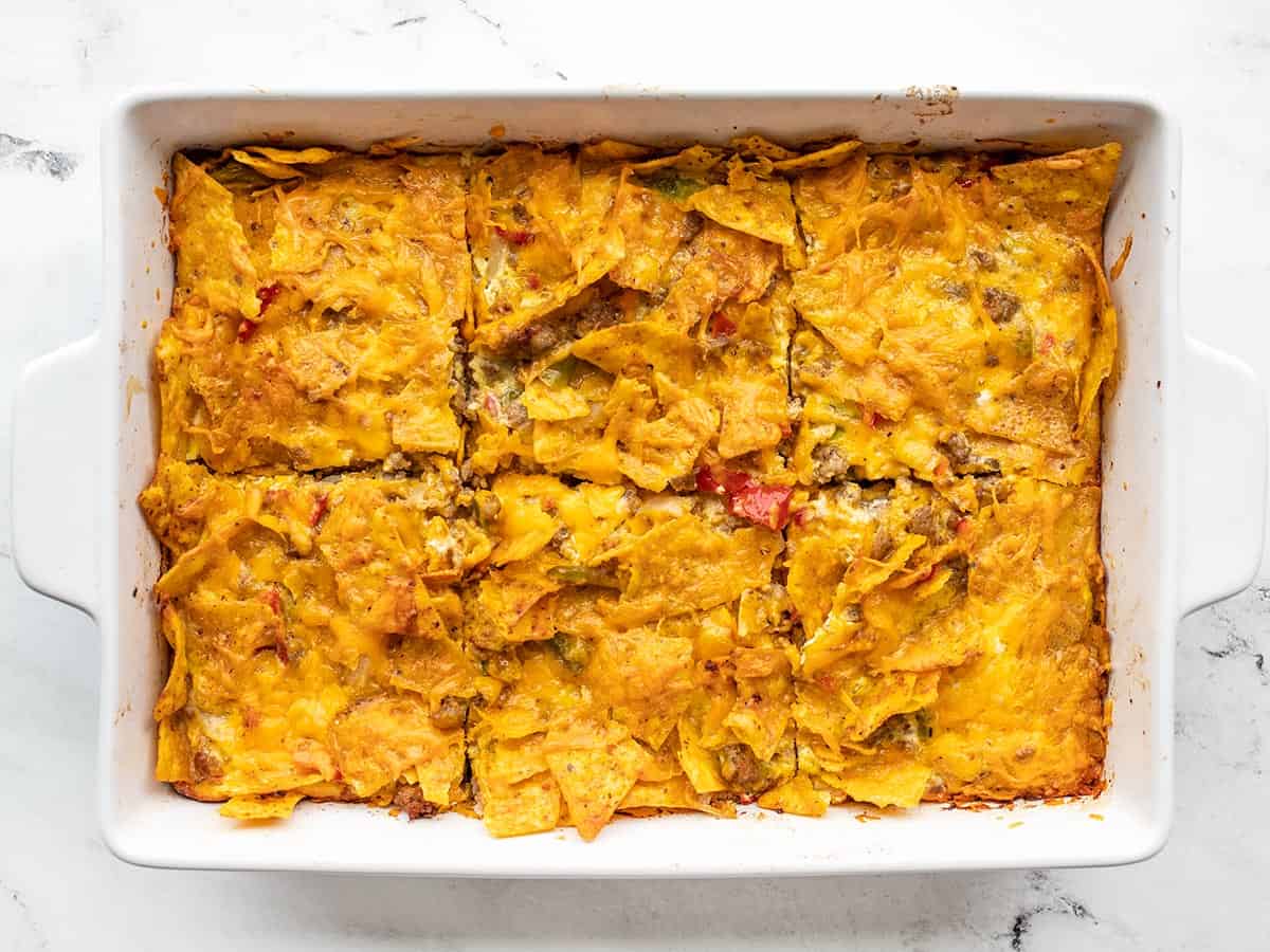 sliced breakfast casserole