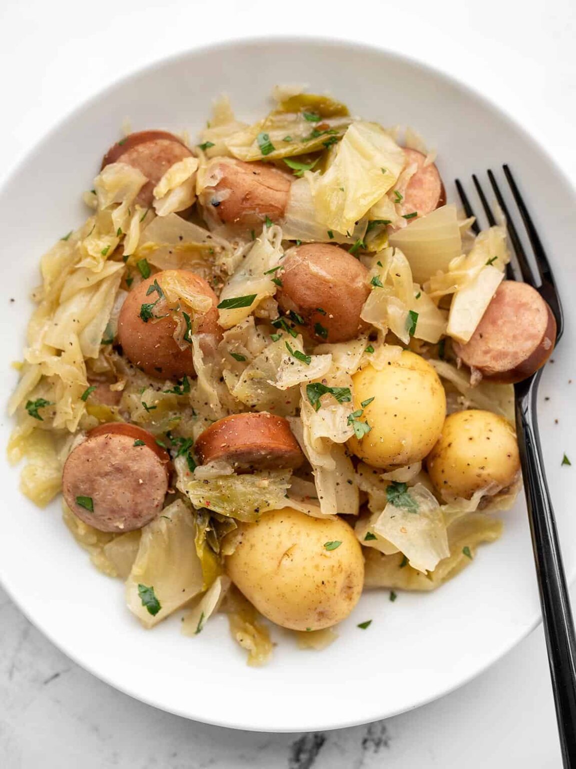 Slow Cooker Cabbage and Sausage Budget Bytes