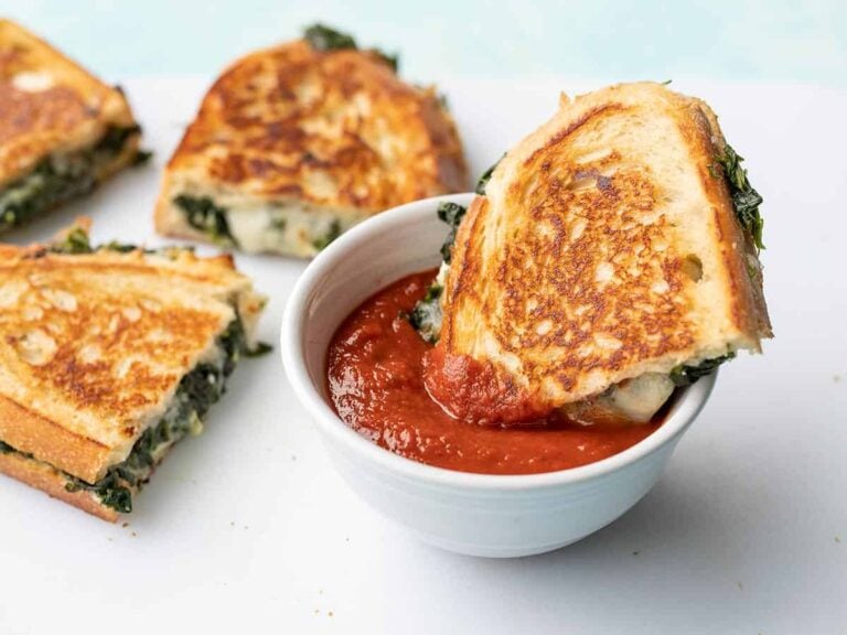 Spinach and Feta Grilled Cheese Budget Bytes