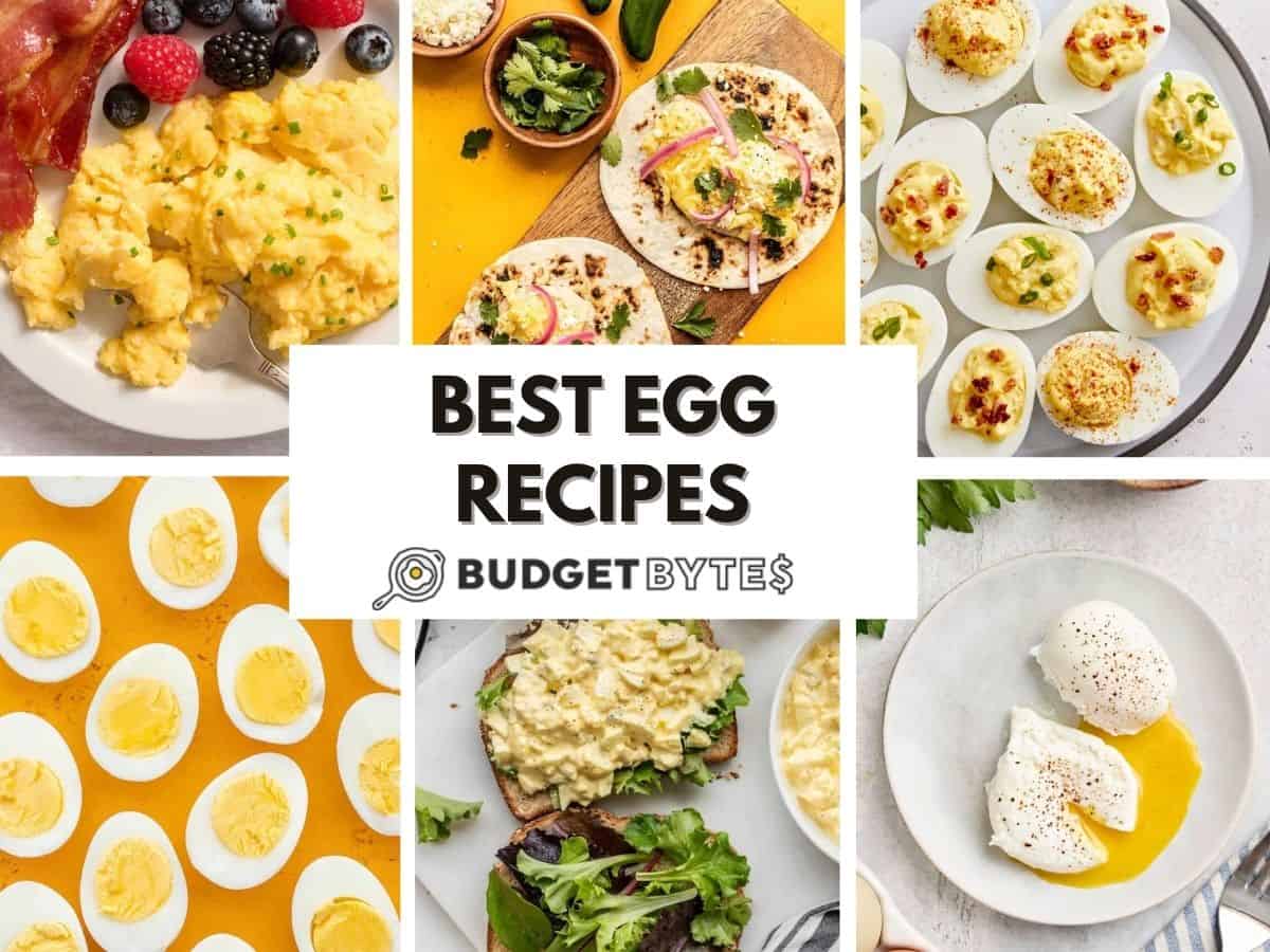egg recipes collage
