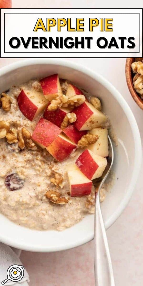 Apple Pie Overnight Oats pin image