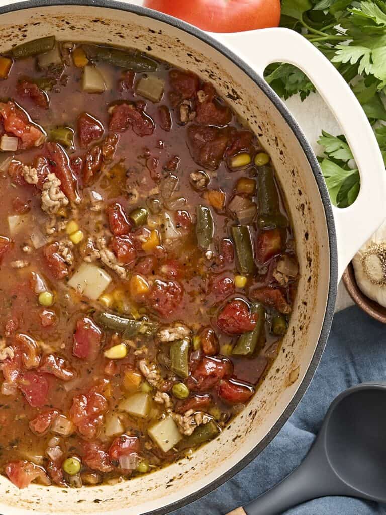 Easy Vegetable Beef Soup - Budget Bytes