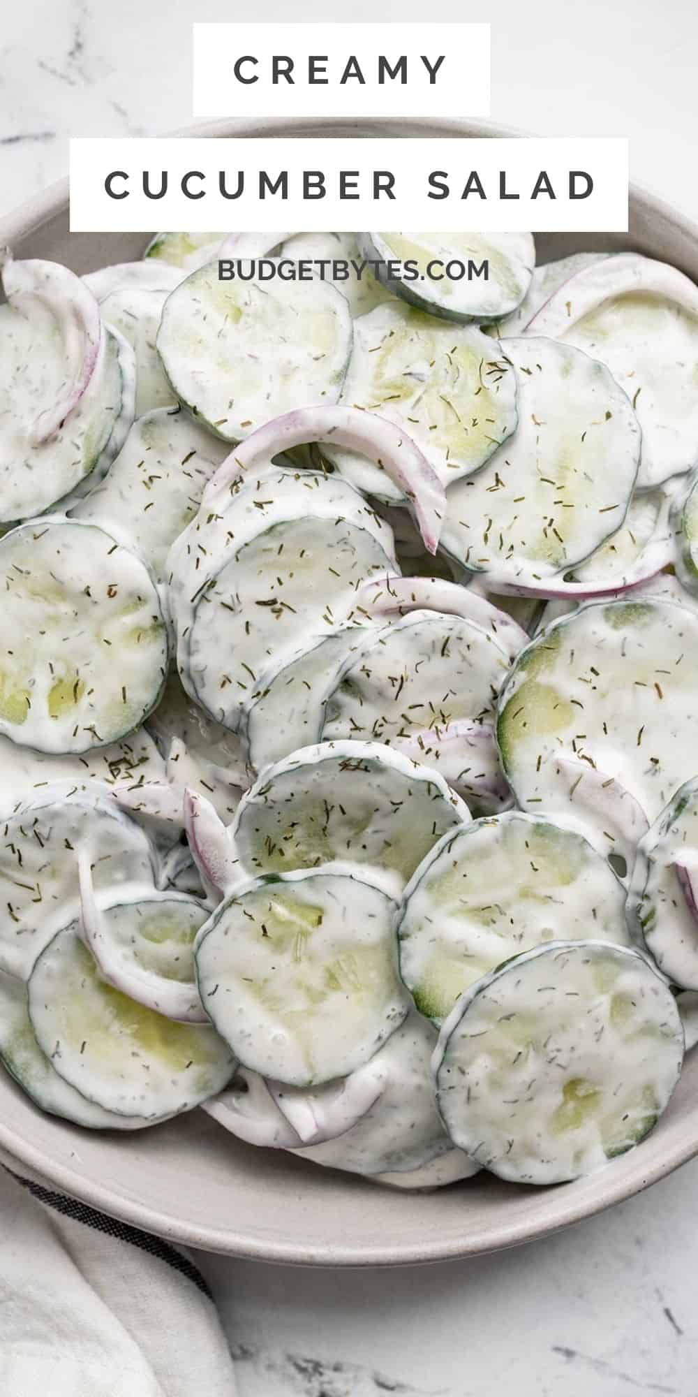 Creamy Cucumber Salad – Budget Bytes